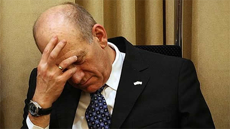 ex primer ministro de la entidad sionista Ehud Olmert Exprimer ministro israelí condenado por corrupción